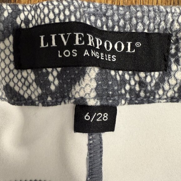 EUC Women's LIVERPOOL Python Abby Ankle Skinny Pull-On Pants | Size 6/28 - Picture 8 of 12